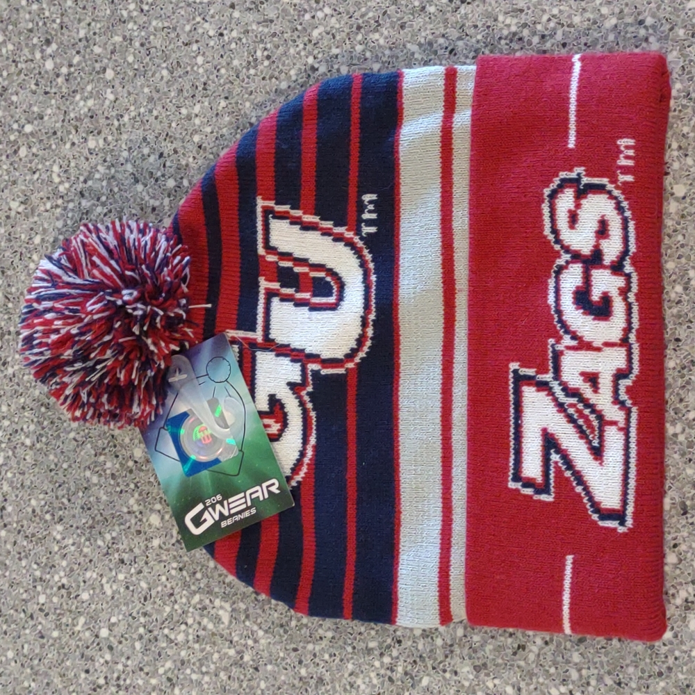 Gonzaga Stocking Hat with Pompom
